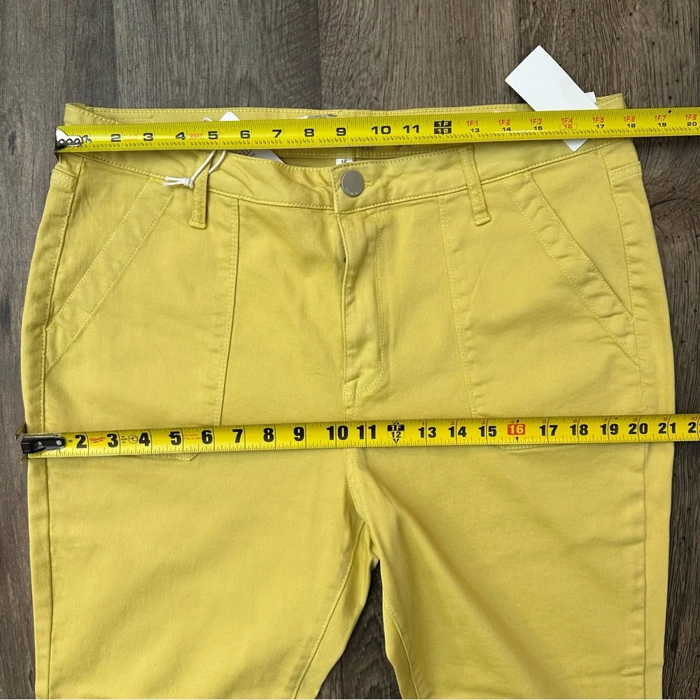 Seven7 Utility High Rise Ankle Skinny Pants Womens Size 16 Yellow